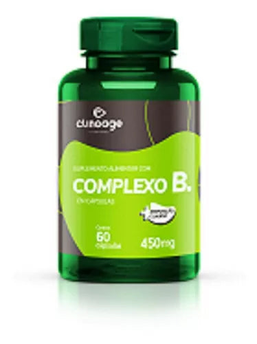 Complexo B 60caps Clinoage -B1-B2-B3-B5-B6-B12-Biotina-Energia