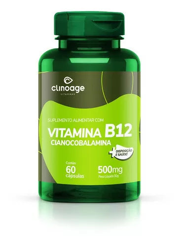 Vitamina B12 Cianocobalamina 60caps Clinoage